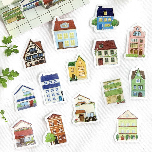 Lots of Houses Ippai Planner Flake Stickers BGM