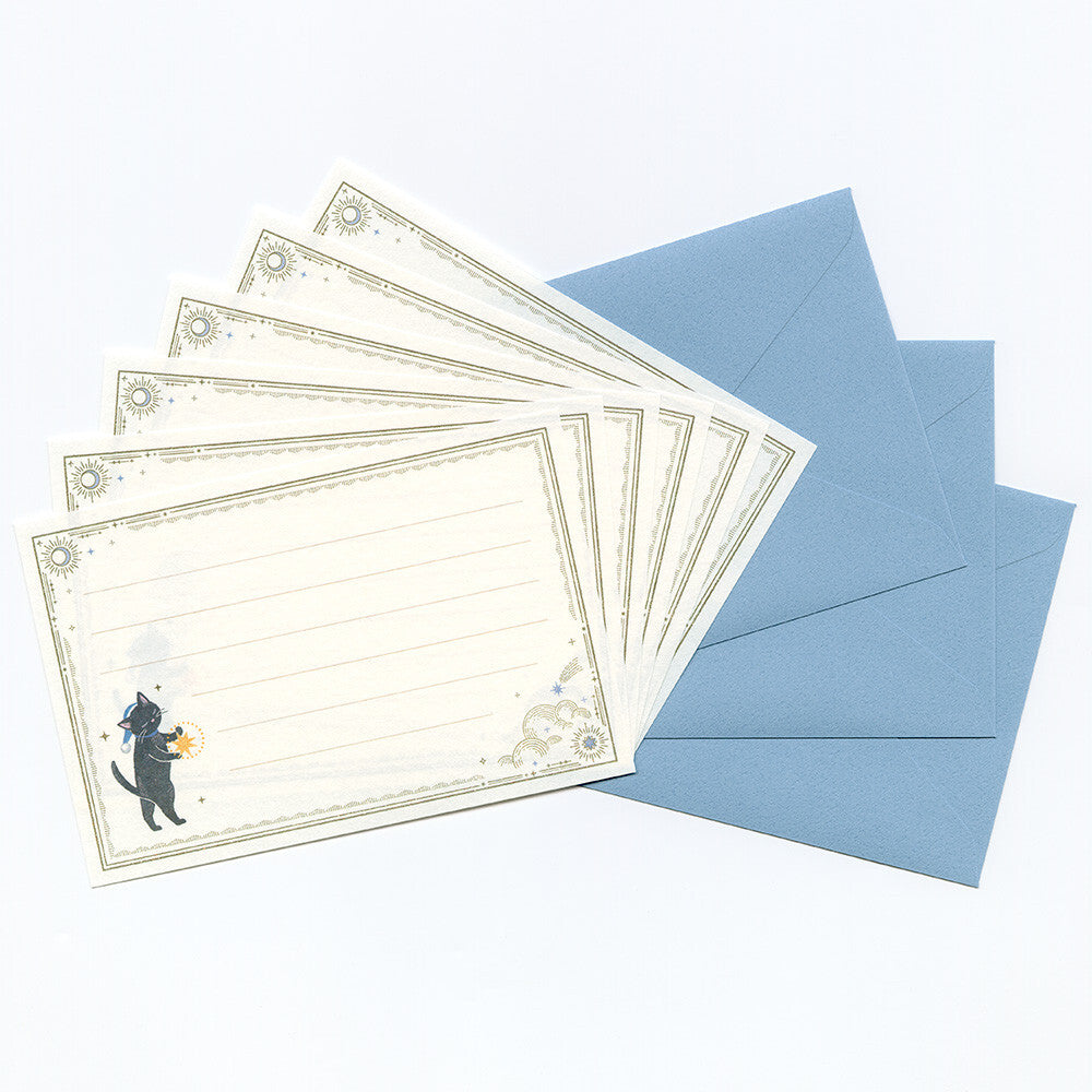 Mini Letter Writing Set | A Story Of The Cat Who Stays Up Late 'Ressa'