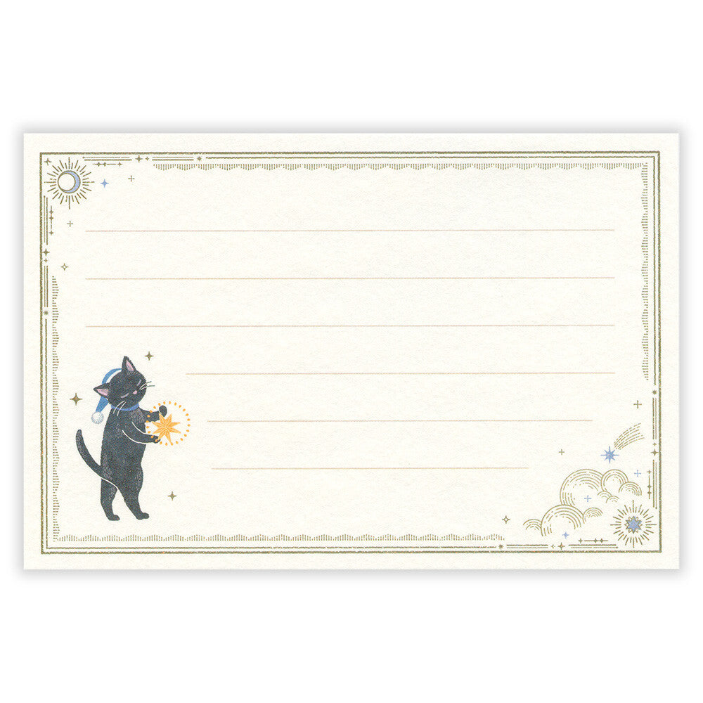 Mini Letter Writing Set | A Story Of The Cat Who Stays Up Late 'Ressa'