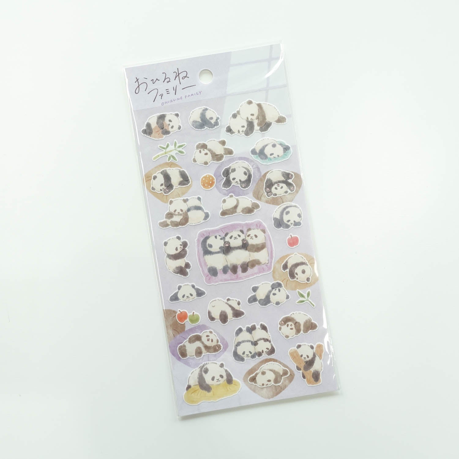 Pandas 'Ohirune Family' Stickers Sheet