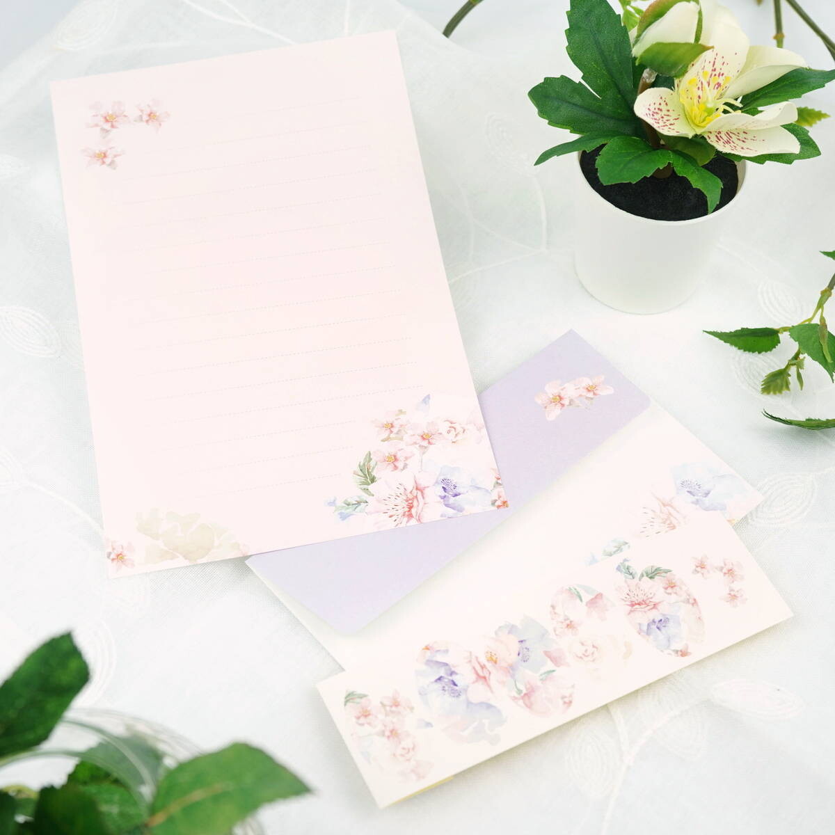 Pastel Rose Letter Writing Set