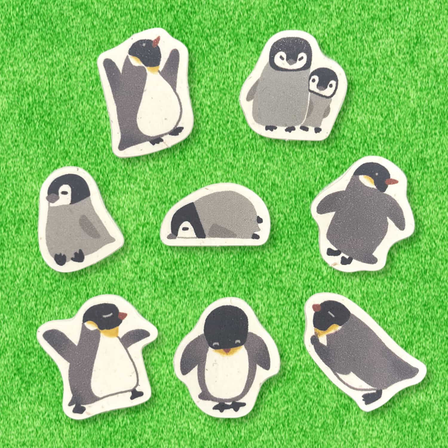 Penguins Banana Paper Flake Stickers Shinzi Katoh