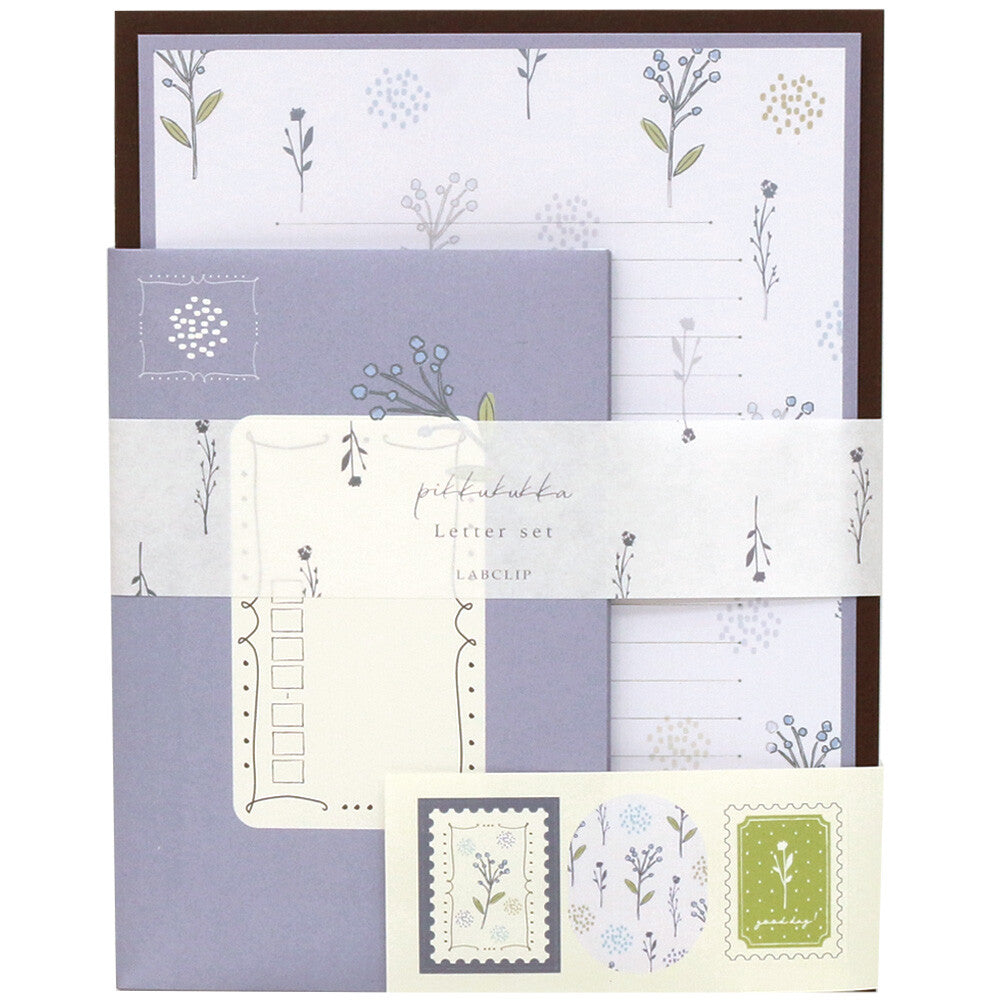 Pikkukukka Little Flowers Pale Purple Letter Writing Set