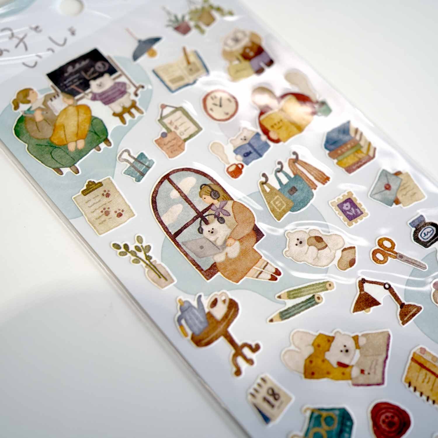 Polar Bear 'Together With Me' Stickers Sheet