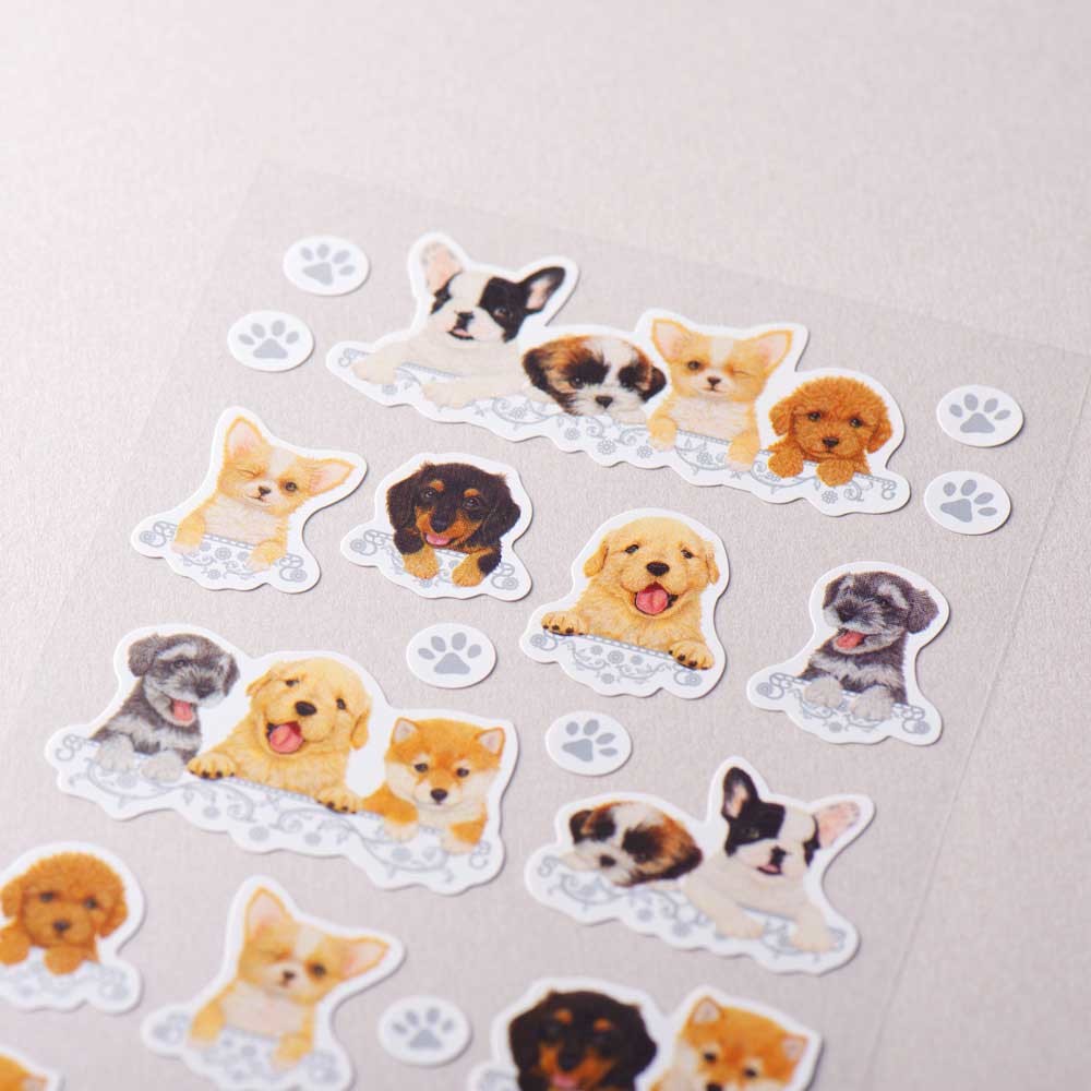 Puppies | 'Foron' Cute & Elegant | Stickers Sheet