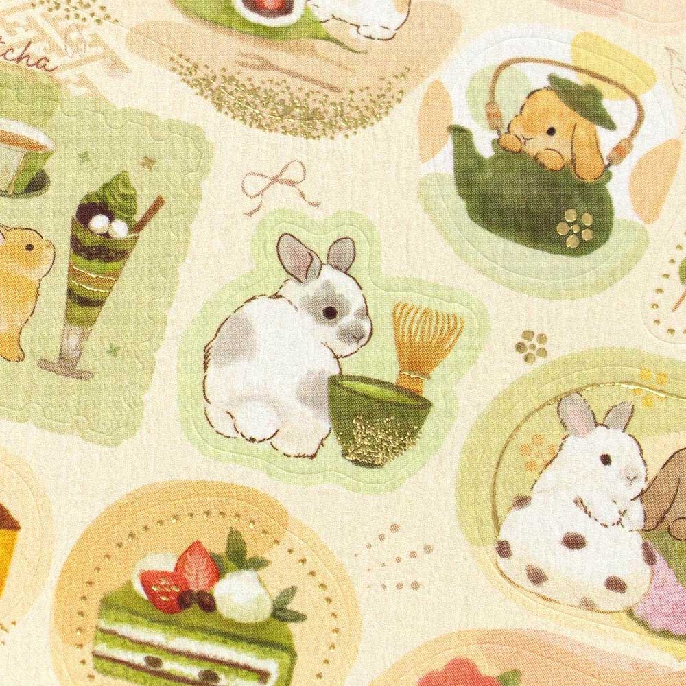 Rabbit Matcha & Japanese Sweets | Stickers Sheet