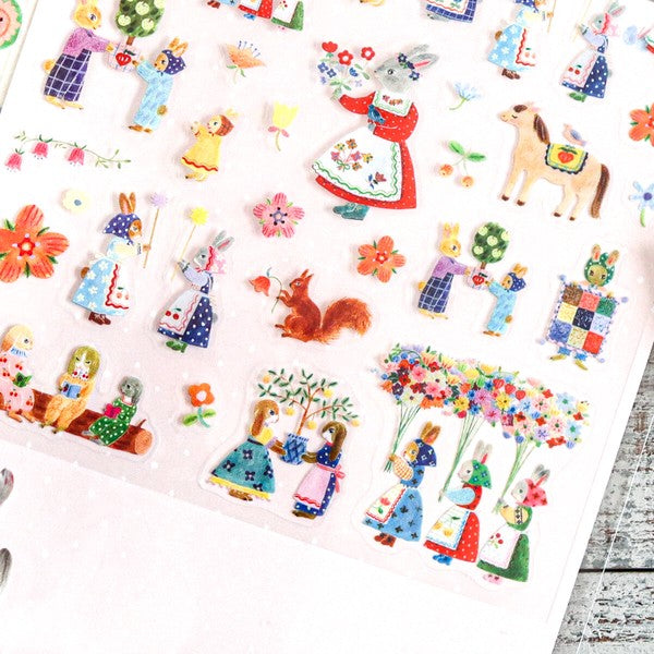 Rabbit Garden 'Aiko Fukawa' Cozyca Stickers Sheet