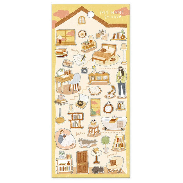 Reading Time | 'My Home' Series | Stickers Sheet