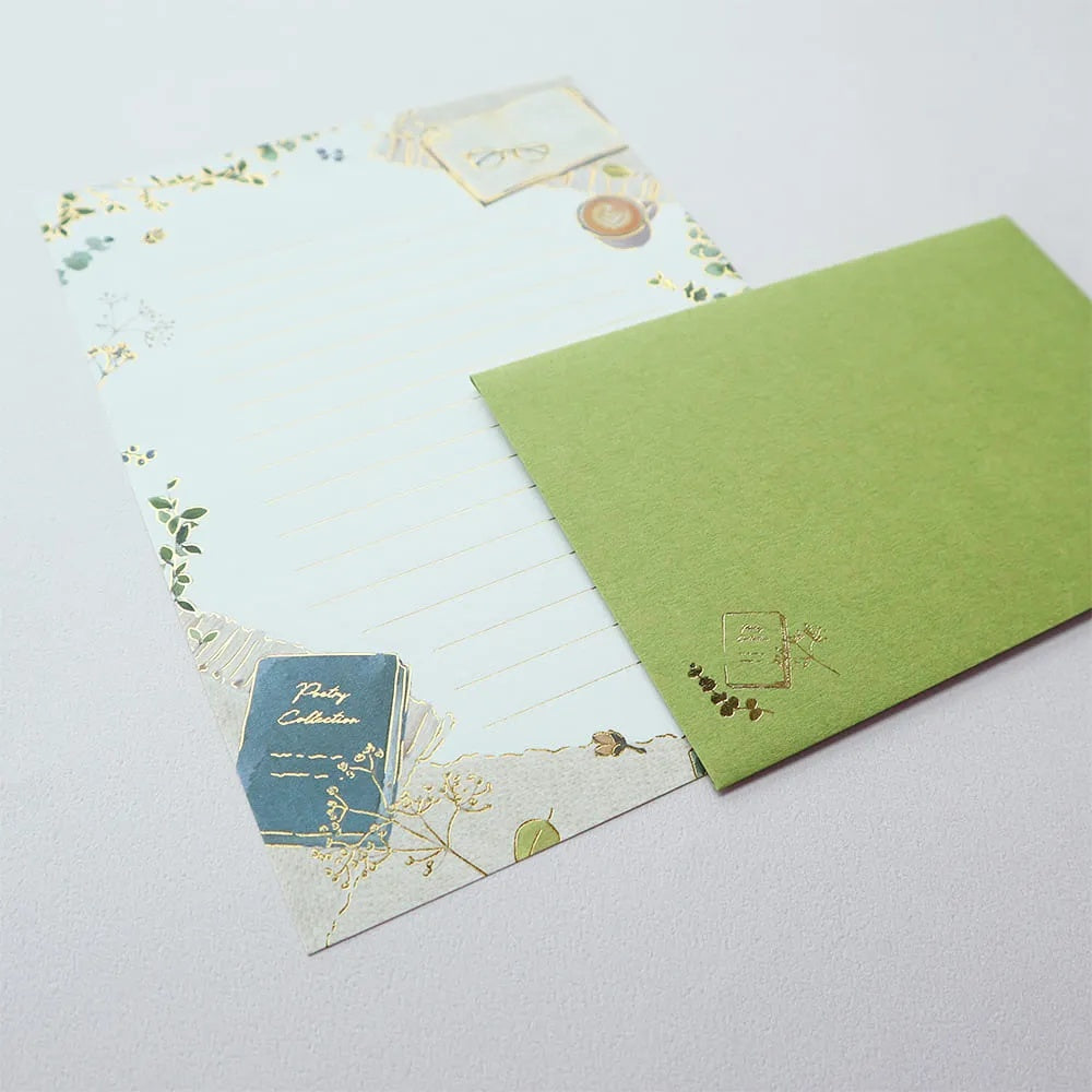 Reading Books Coffee 'Polite Letters' Letter Writing Set