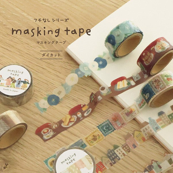 Row Of Stamps Edgeless Die-Cut Washi Tape Mind Wave