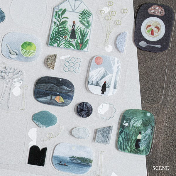 Scene Life 'Nishishuku' Cozyca Stickers Sheet