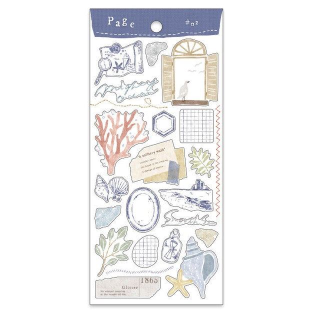 Seashore 'Page' Stickers Sheet