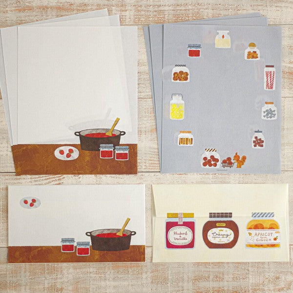Seasonal Jam Jar 'Mariko Fukuoka' Letter Writing Set