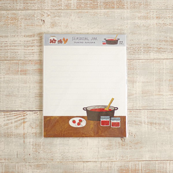 Seasonal Jam Jar 'Mariko Fukuoka' Letter Writing Set