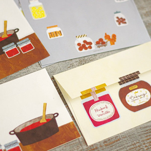 Seasonal Jam Jar 'Mariko Fukuoka' Letter Writing Set