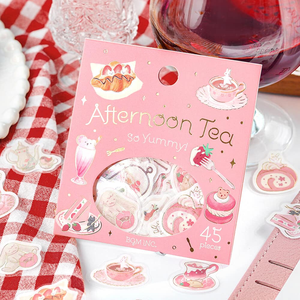 So Yummy! - Pink | Afternoon Tea | Planner Flake Stickers | BGM