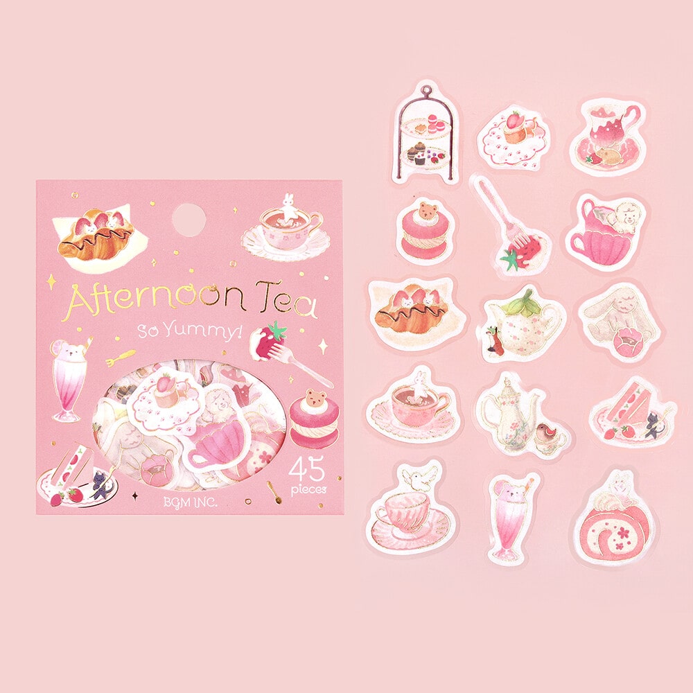 So Yummy! - Pink | Afternoon Tea | Planner Flake Stickers | BGM