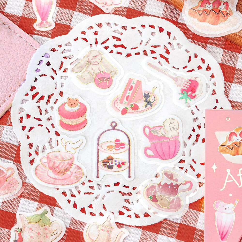 So Yummy! - Pink | Afternoon Tea | Planner Flake Stickers | BGM