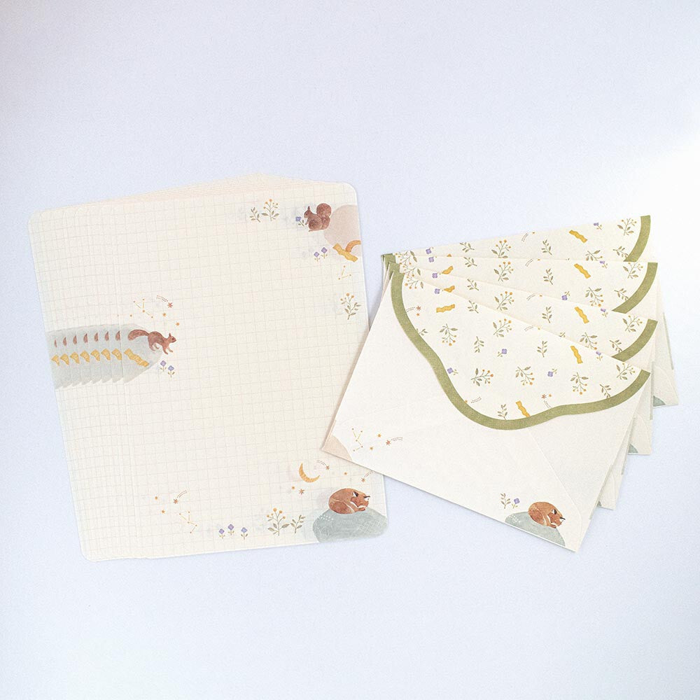 Squirrel & Fox | 'Awairo' Series | Letter Writing Set