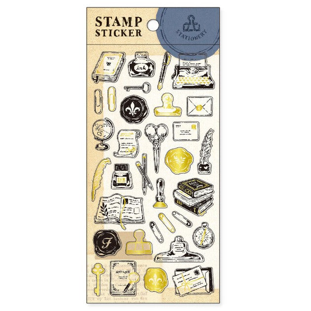 Stationery | Stamp Sticker | Vintage Style Stickers Sheet