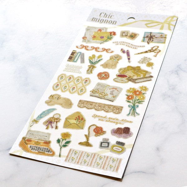 Stationery 'Chic Mignon' Stickers Sheet
