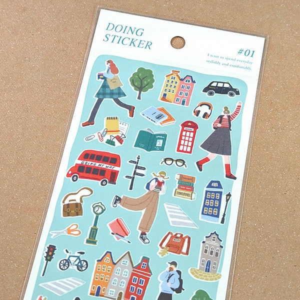 Study School 'Doing Sticker' Stickers Sheet