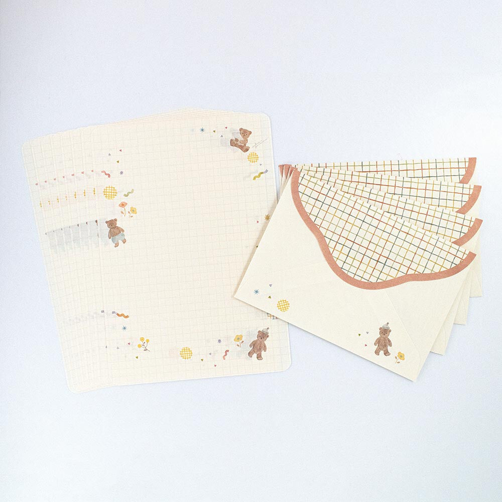 Teddy Bear Pyjamas | 'Awairo' Series | Letter Writing Set