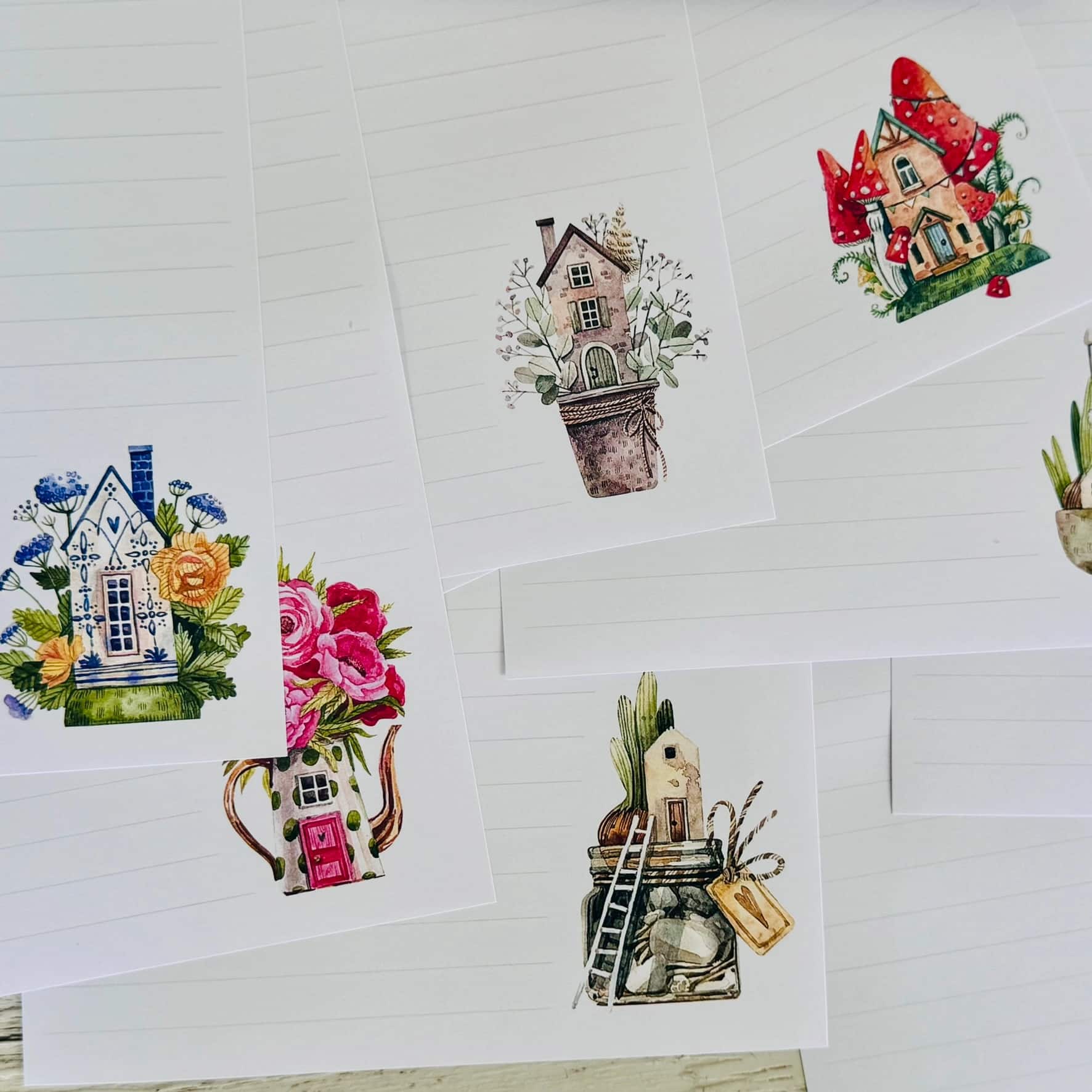 The Mouse's House Mushroom Fairy Garden Letter Writing Set australia