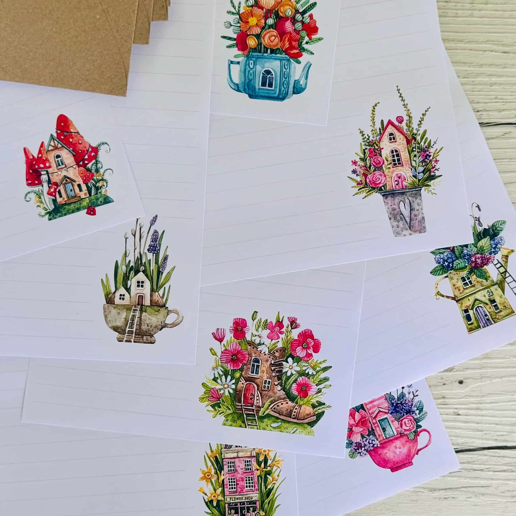 The Mouse's House Mushroom Fairy Garden Letter Writing Set australia