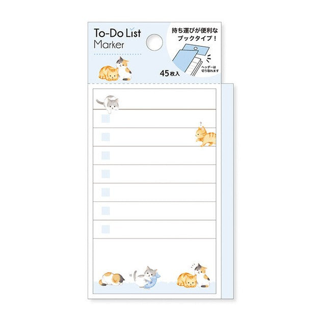 To-Do List Marker Cats Sticky Notes | Mind Wave