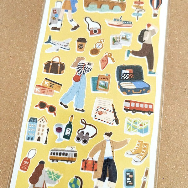 Travel Vacation 'Doing Sticker' Stickers Sheet