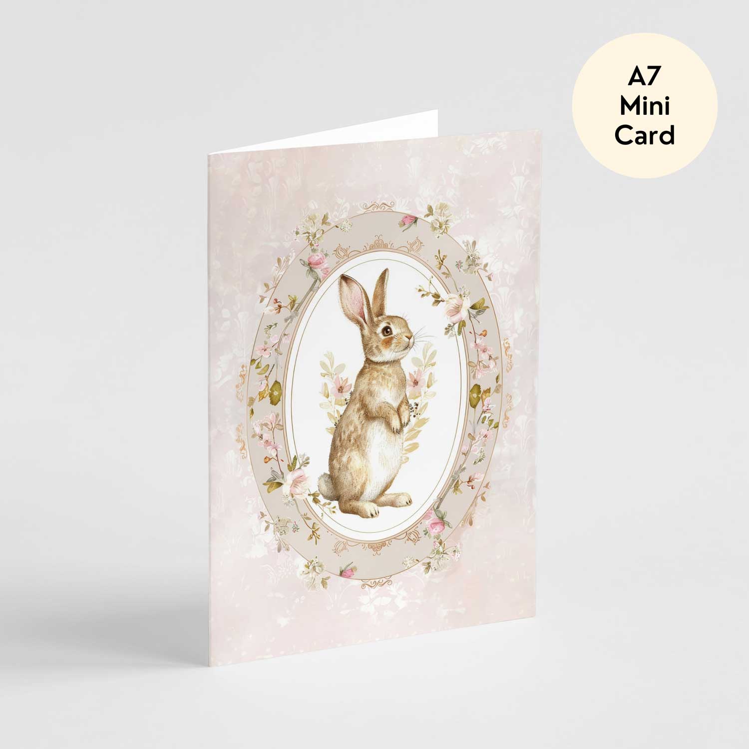 Vintage A7 Mini Bunny Rabbit Greeting Card | Popsy Press