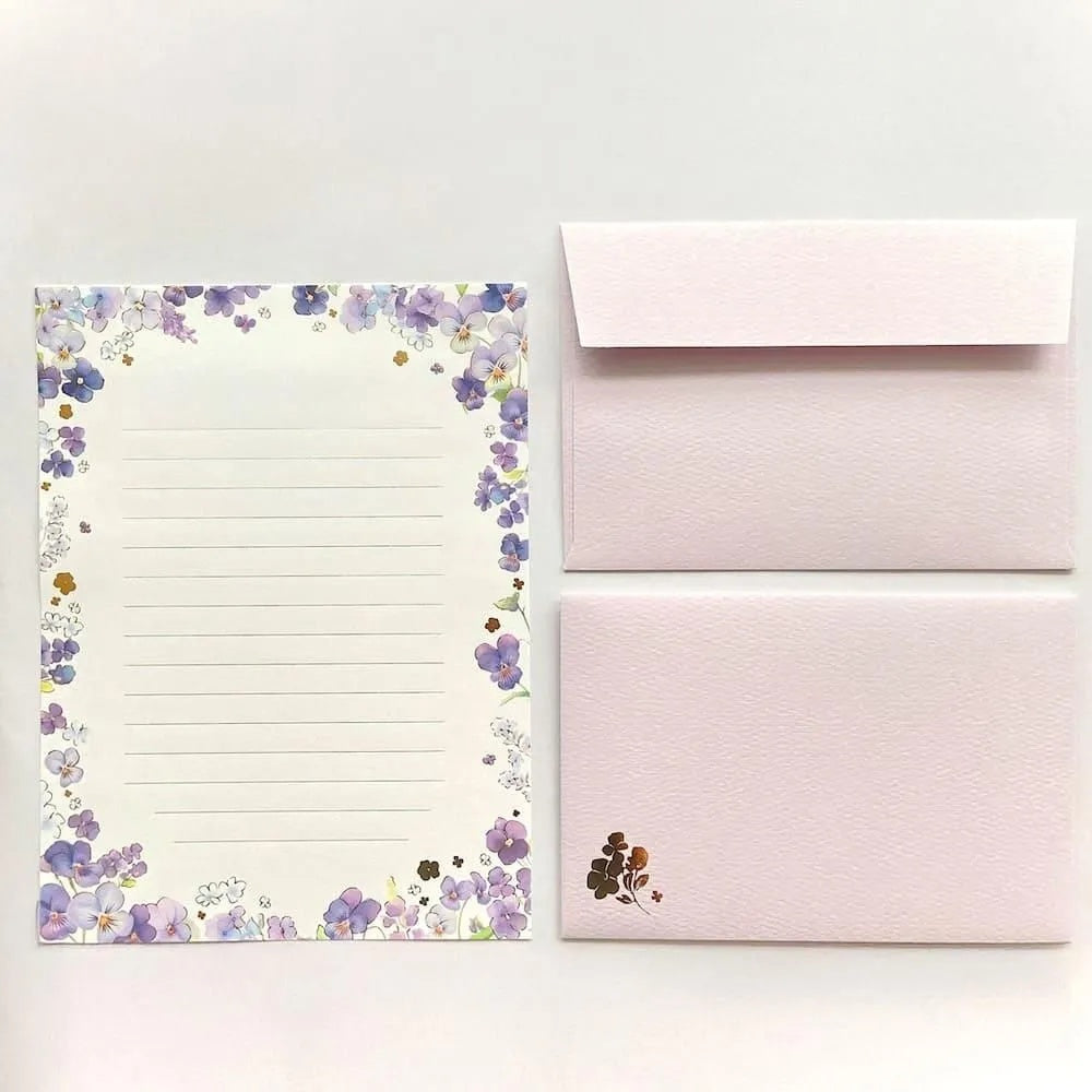 Viola Pansies 'Polite Letters' Letter Writing Set