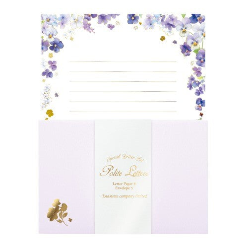 Viola Pansies 'Polite Letters' Letter Writing Set