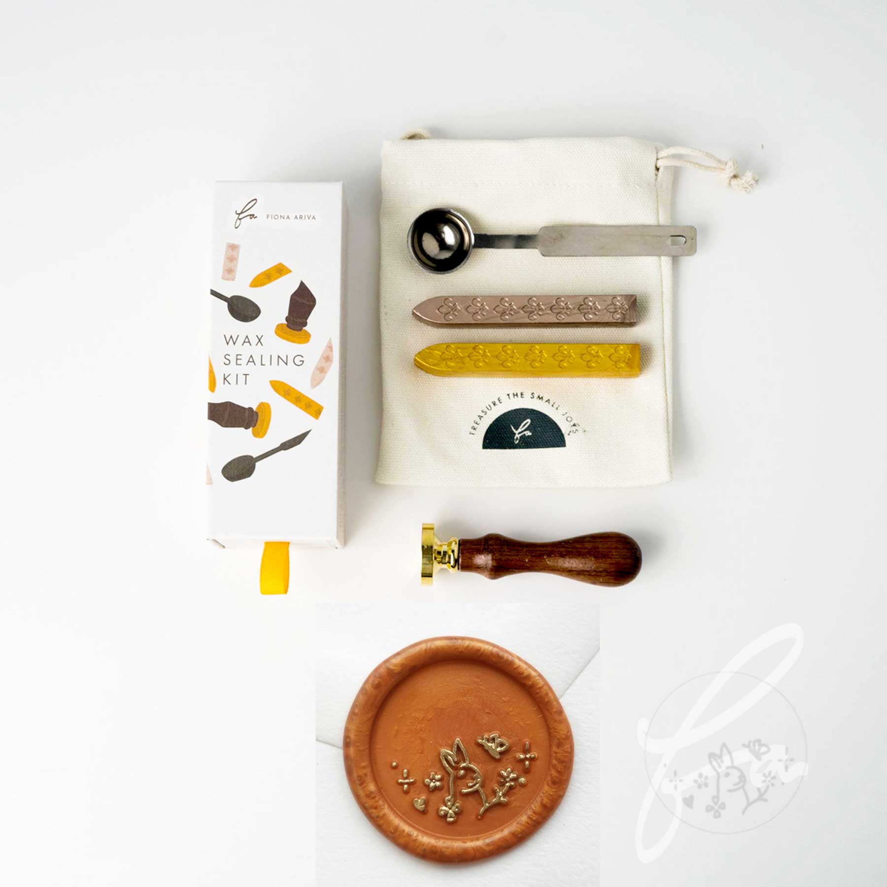 twinkling bunny rabbit wax sealing kit australia fiona ariva
