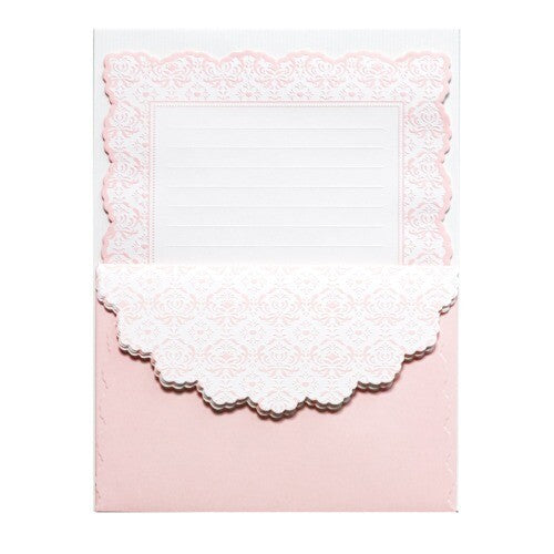 Pink Lace | Coleur Claire Arabesque Letter Writing Set