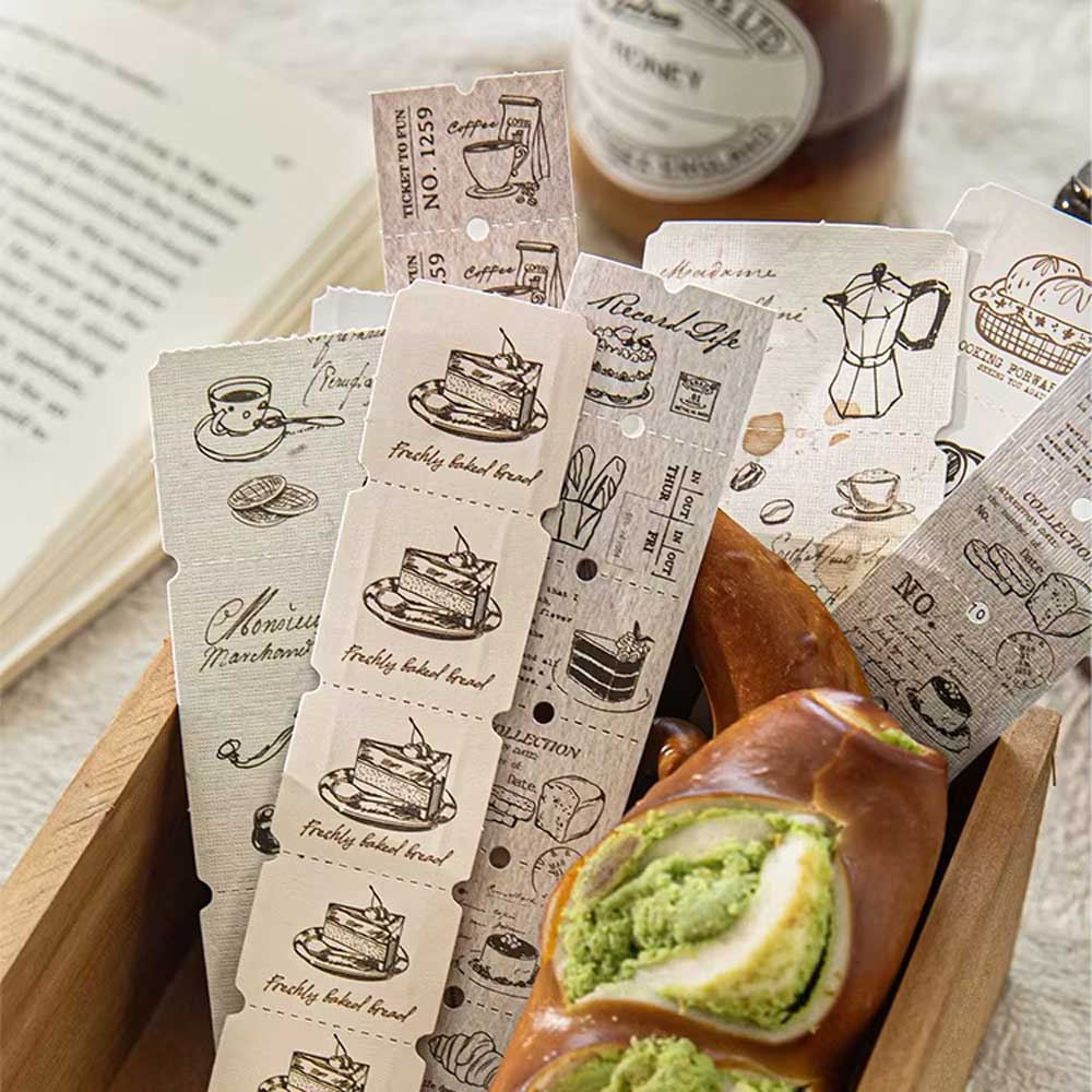 Baking Time Perforated Ticket 'Bill Favourites' Flake Stickers