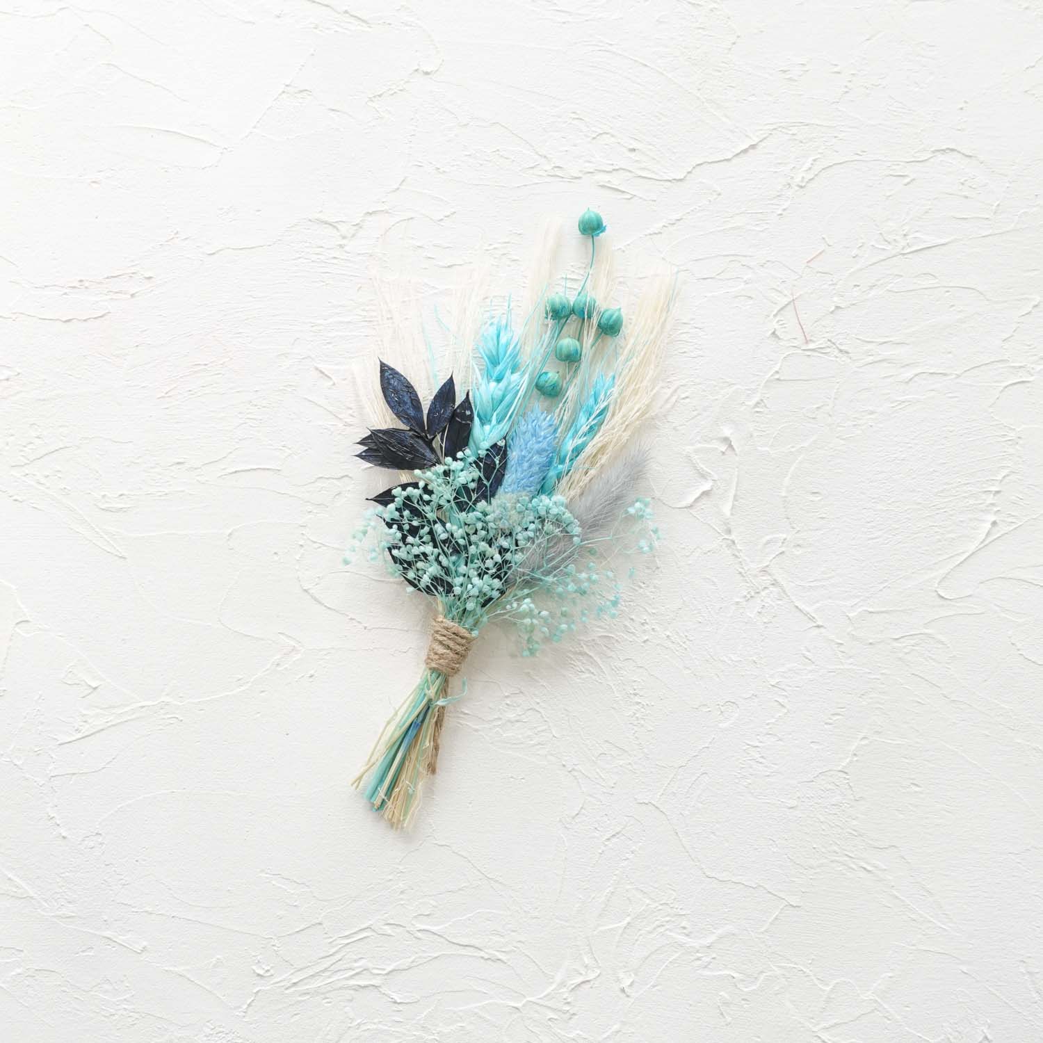 baby blue small mini dried flower posy bouquet for gift hampers boxes wedding boutonniere buttonhole australia