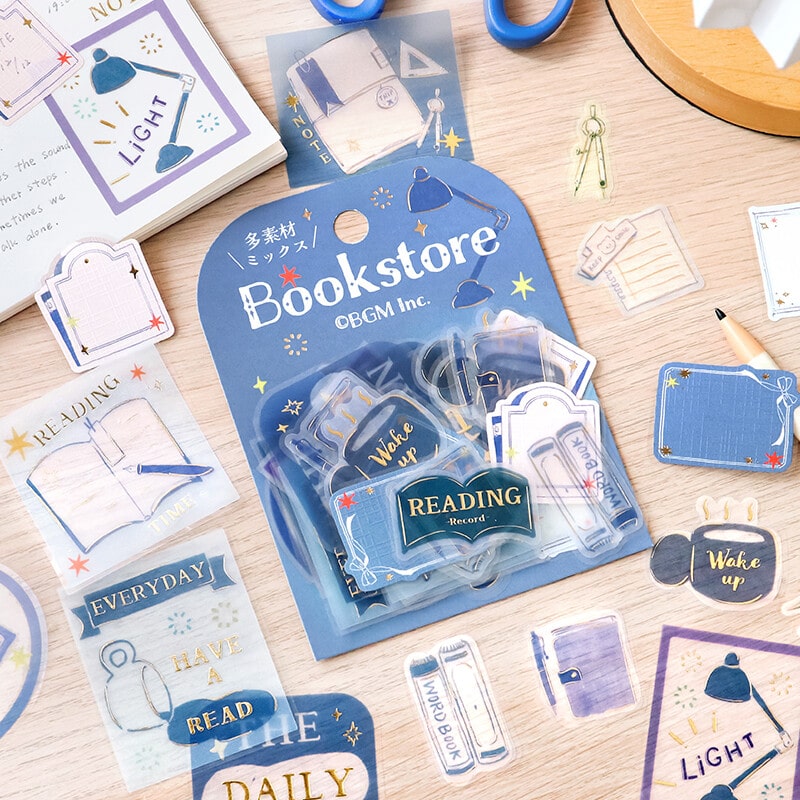 Blue Bookstore | Holiday Store Tour | Planner Flake Stickers | BGM