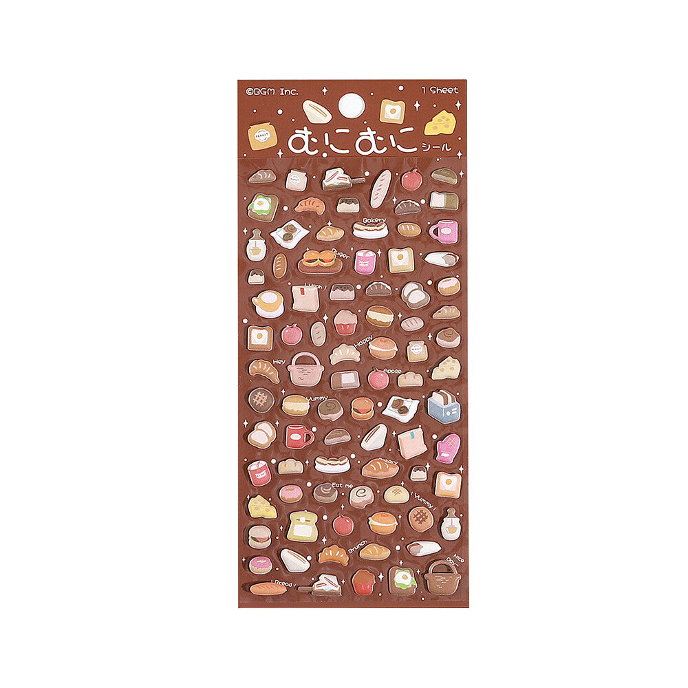 Bakery | Puffy Stickers Sheet | 'MuniMuni' BGM Series