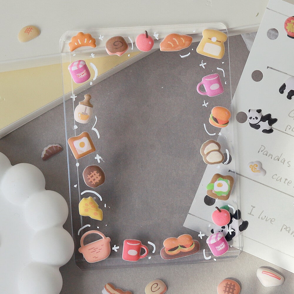 Bakery | Puffy Stickers Sheet | 'MuniMuni' BGM Series