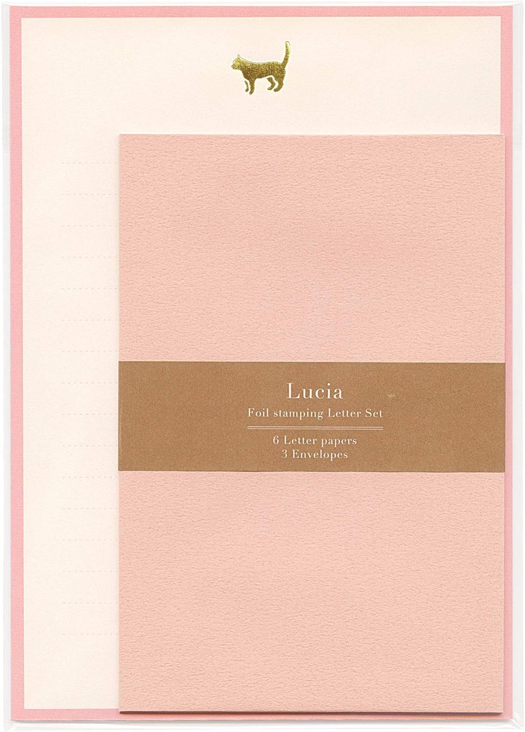 Cat Gold Foil Lucia Letter Writing Set