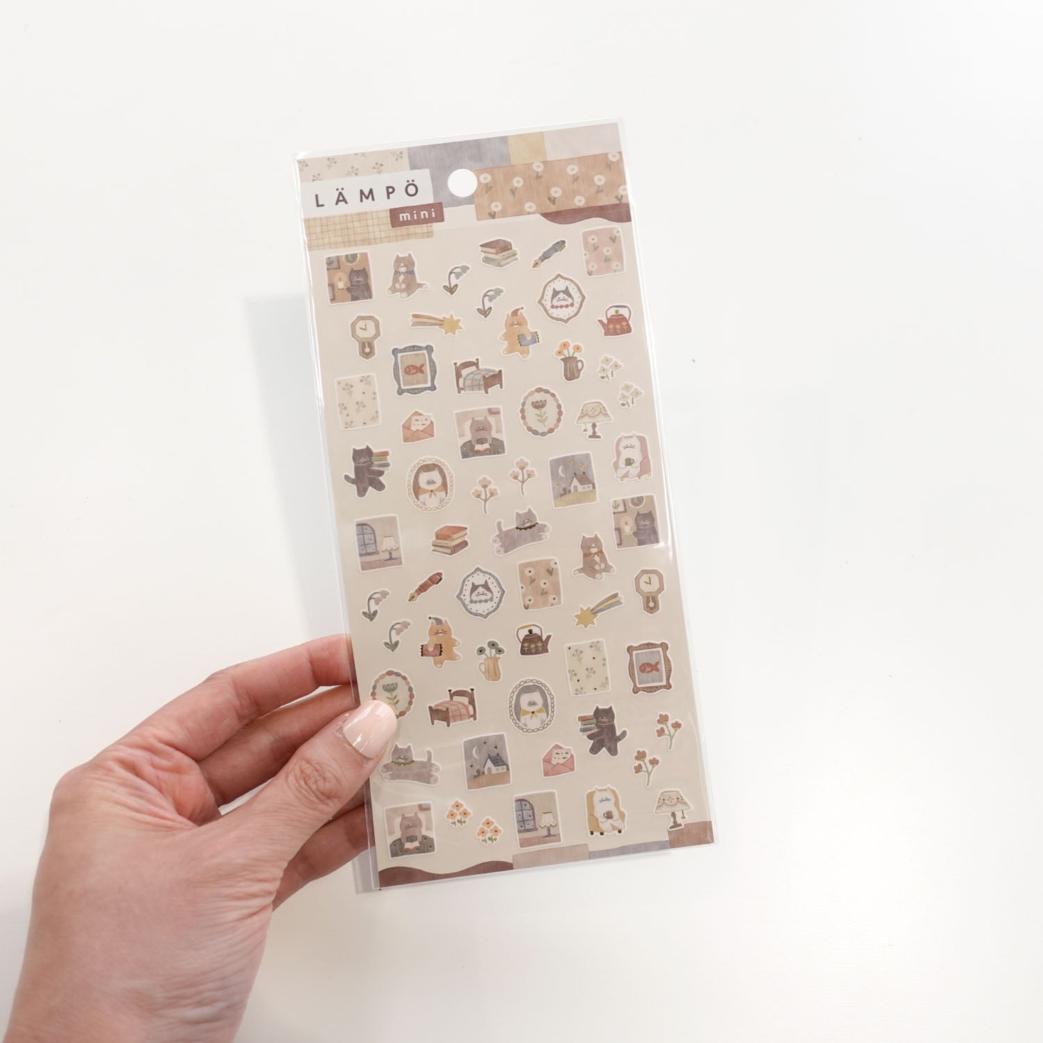 Cat and Night | 'Lampo Mini' Series | Stickers Sheet