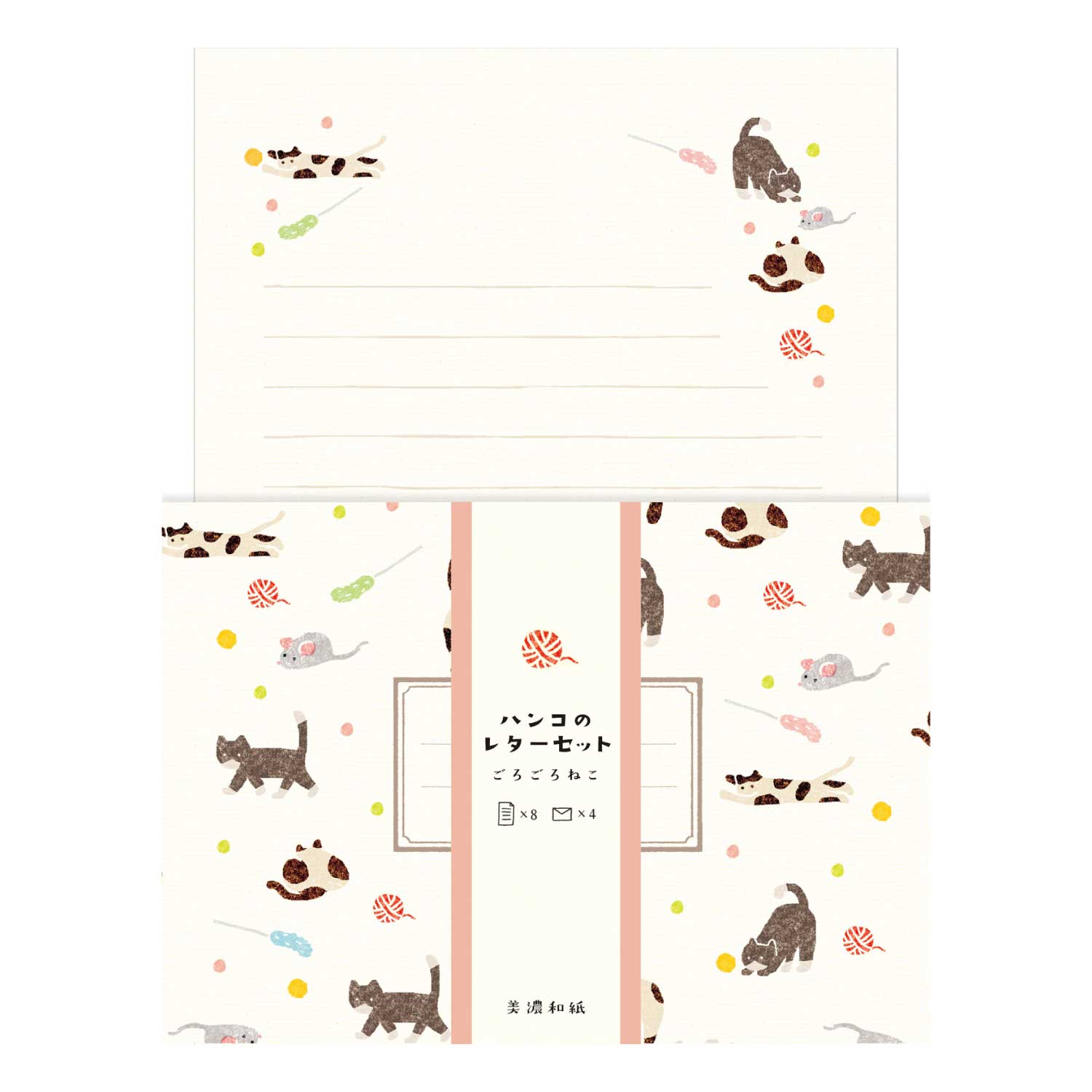 cats mice cute letter writing set japanese australia