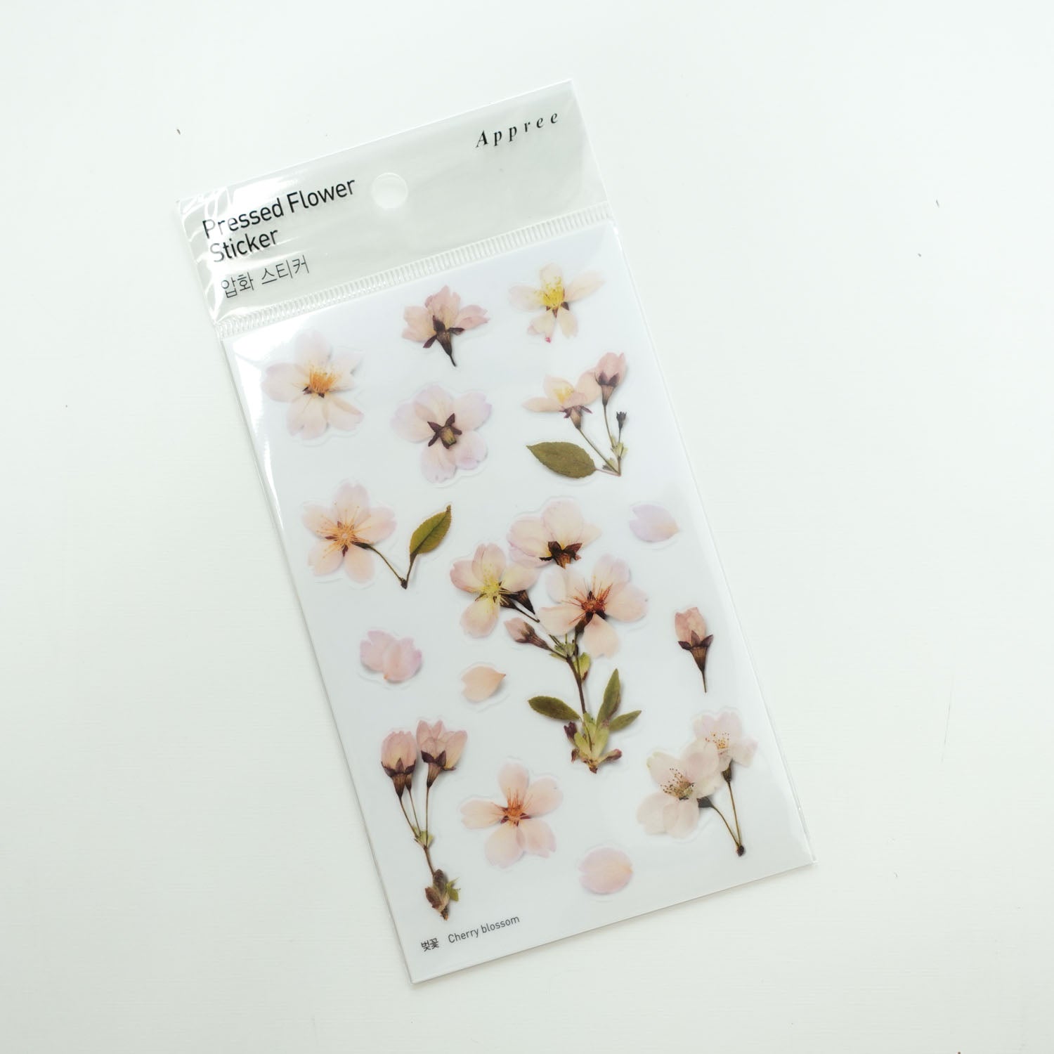 Cherry Blossom | World Craft Pressed Flower Stickers Sheet