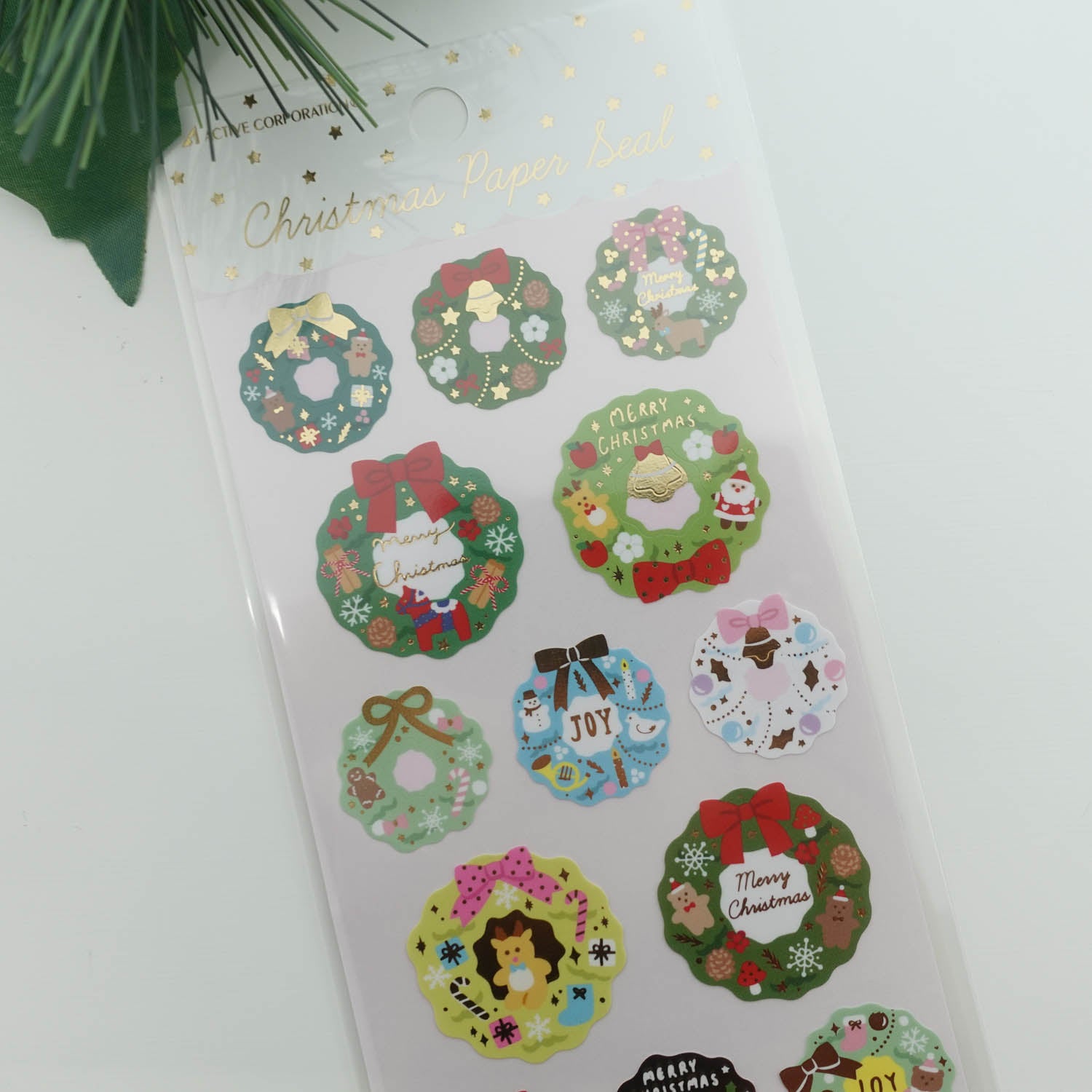 Christmas Wreaths Assorted | Sticker Sheets
