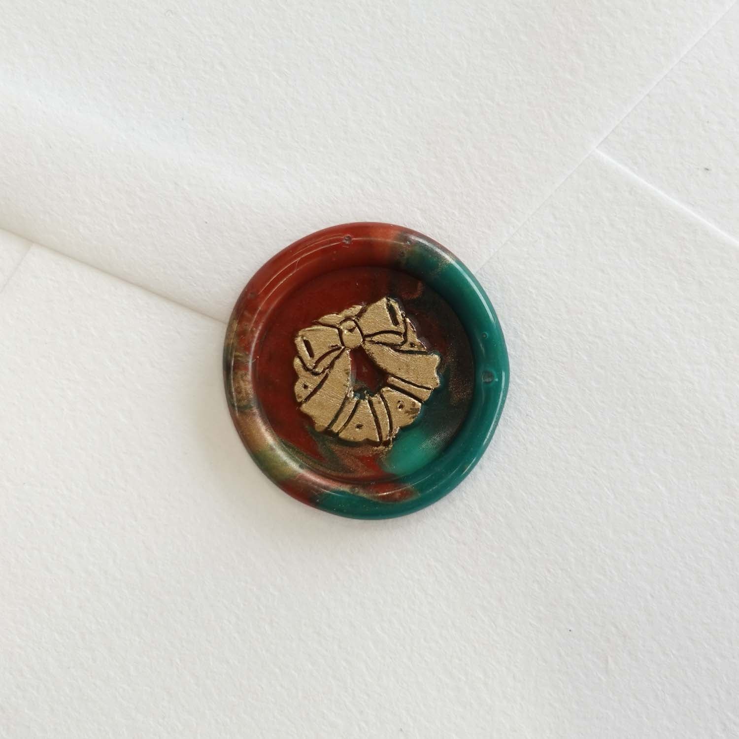 merry christmas wreath wax seal fiona ariva australia