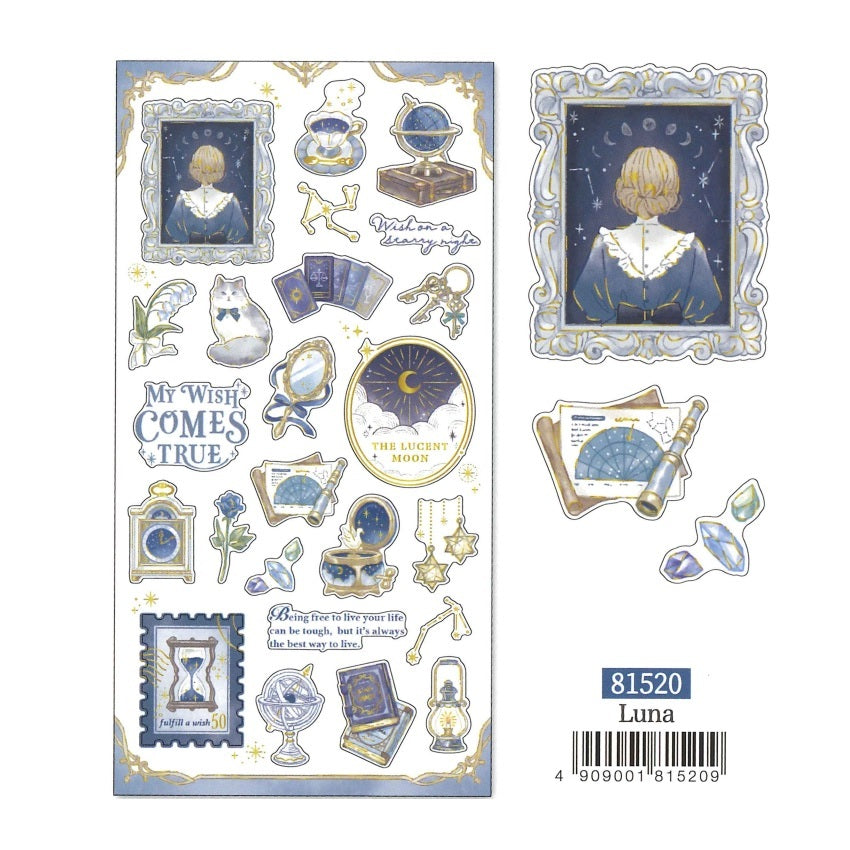 Blue 'Choupinet Seal' Sticker Sheet - Luna