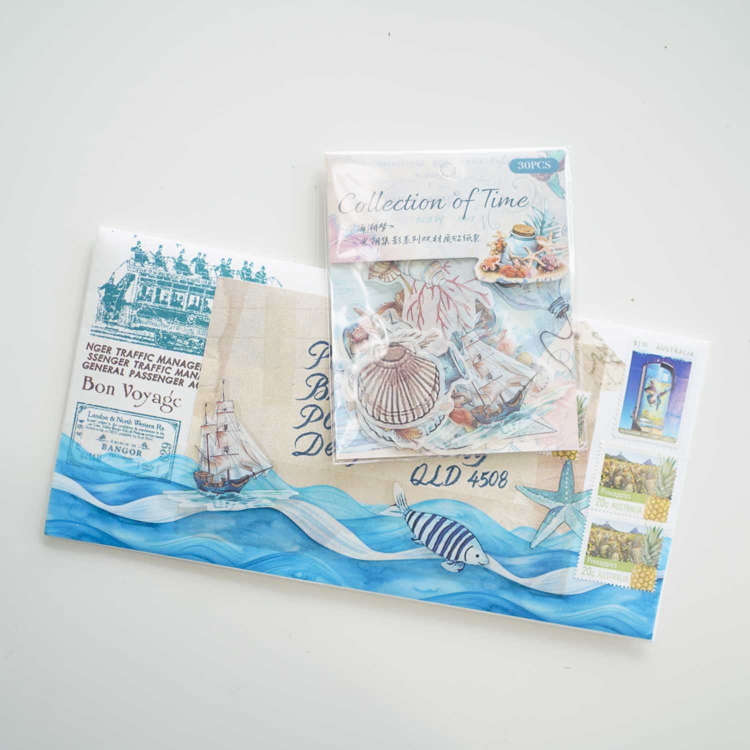 Deep Sea Dream 'Collection of Time' Flake Stickers letter