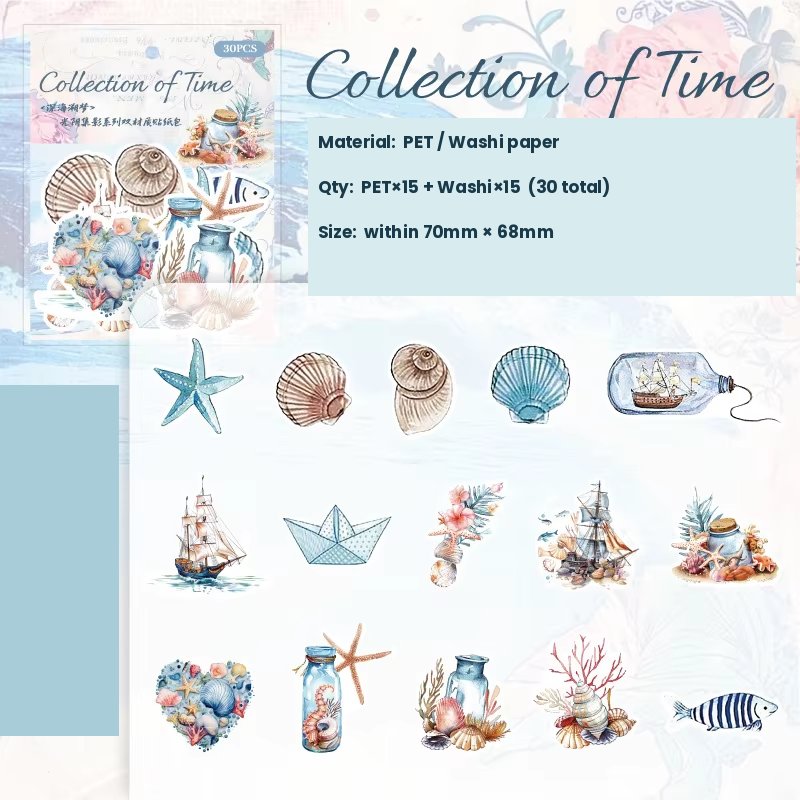Deep Sea Dream 'Collection of Time' Flake Stickers